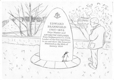 Sculptor’s impression of the Edward Bransfield memorial