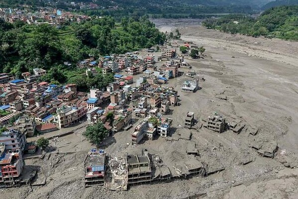 Flood impact in Nepal
