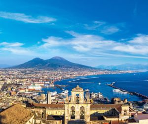 Naples, view of Vesuvius