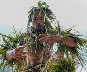 Traditional dancer, Fatu Hiva
