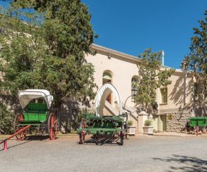 Historic ox-carts, Matjiesfontein