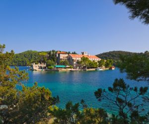 The monastery in Mljet National Park