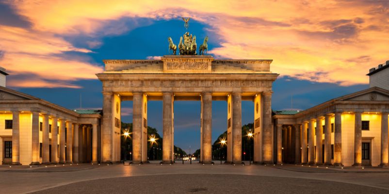 Berlin’s imposing Brandenburg Gate