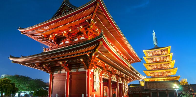 Sensoji Temple in Tokyo’s Asakusa district