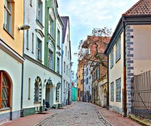 Riga cobbled streets