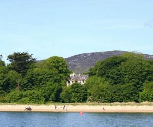 The beach at Rathmullan House and Lough Swilly